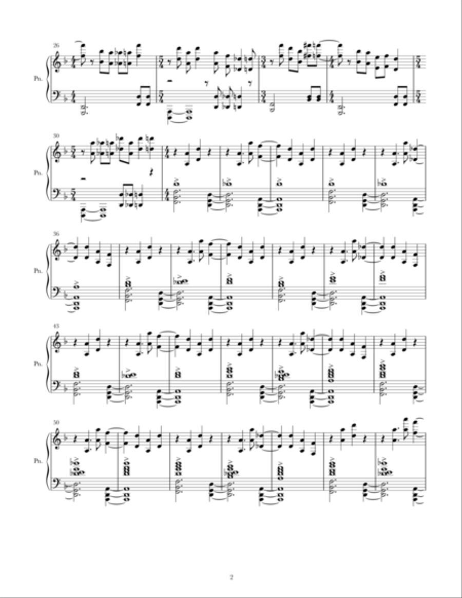 Delve Delve Piano Solo scores gallery preview page 2