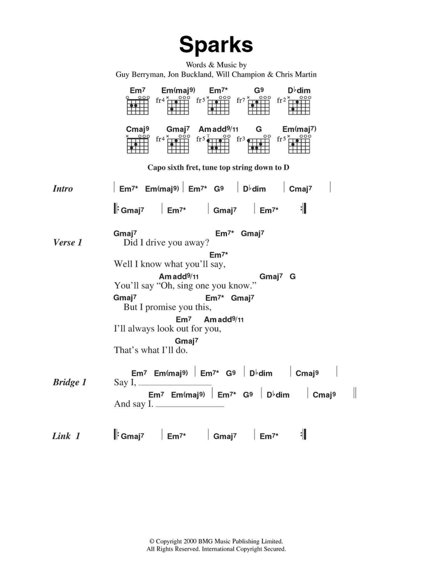 Sparks Easy Guitar scores gallery preview page 1