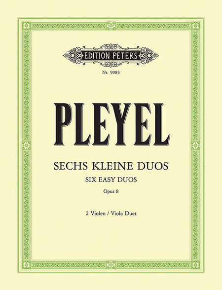 6 Little Duets Op. 8 for 2 Violins (Transcribed for 2 Violas)