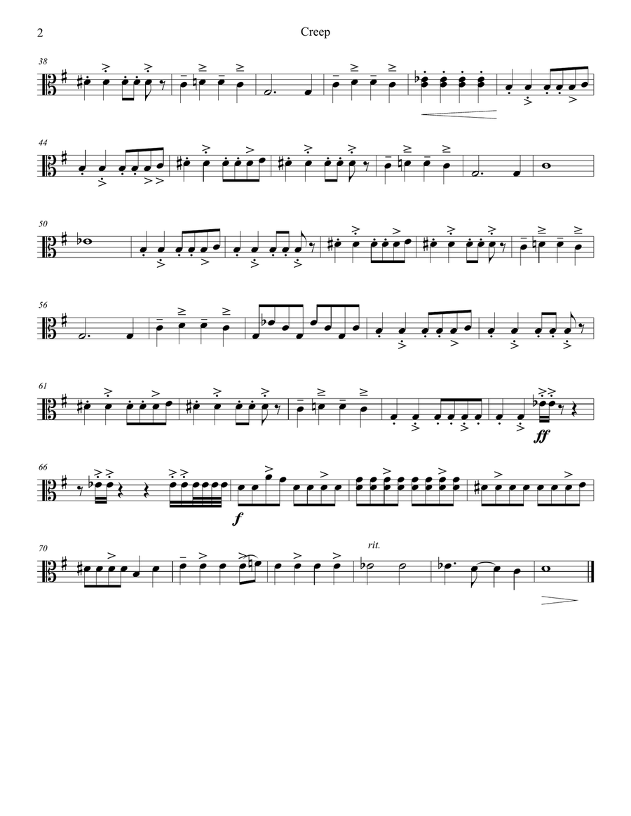 Creep Creep String Quartet scores gallery preview page 6