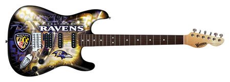 Baltimore Ravens Northender Guitar