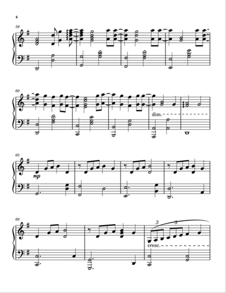 Welcome To The Black Parade Piano Solo scores gallery preview page 4