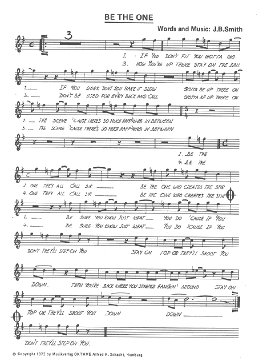 Be The One Be The One Voice scores gallery preview page 3