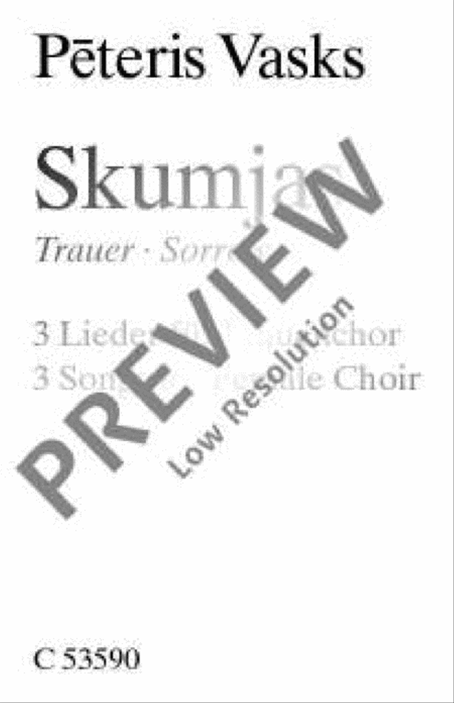 Skumjas Skumjas Women's Choir scores gallery preview page 2