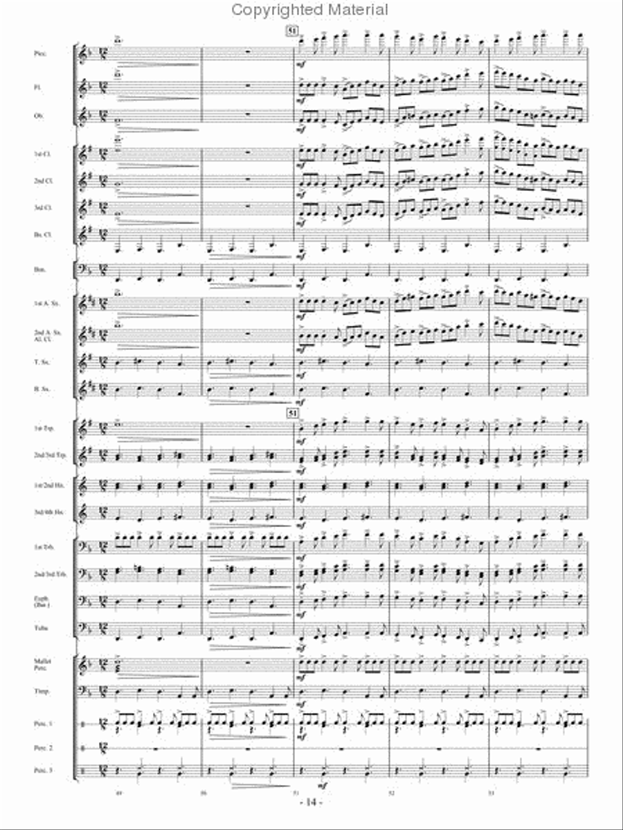 When The Tears Fell When The Tears Fell Concert Band scores gallery preview page 13