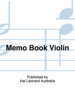 Memo Book Violin