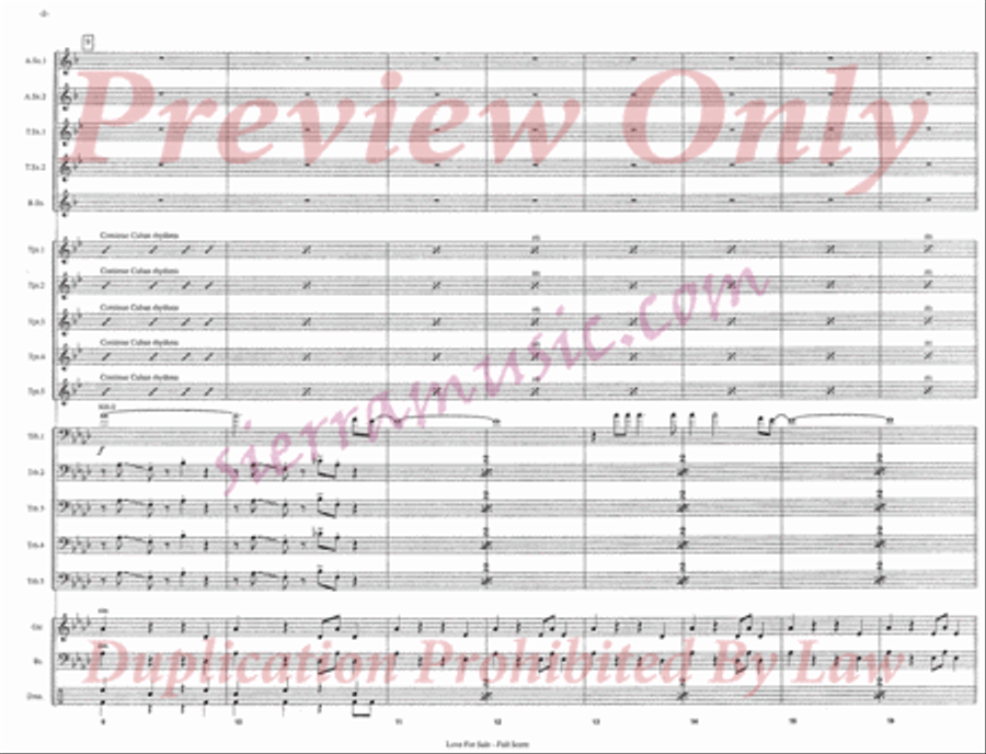 Love For Sale Jazz Ensemble scores gallery preview page 3