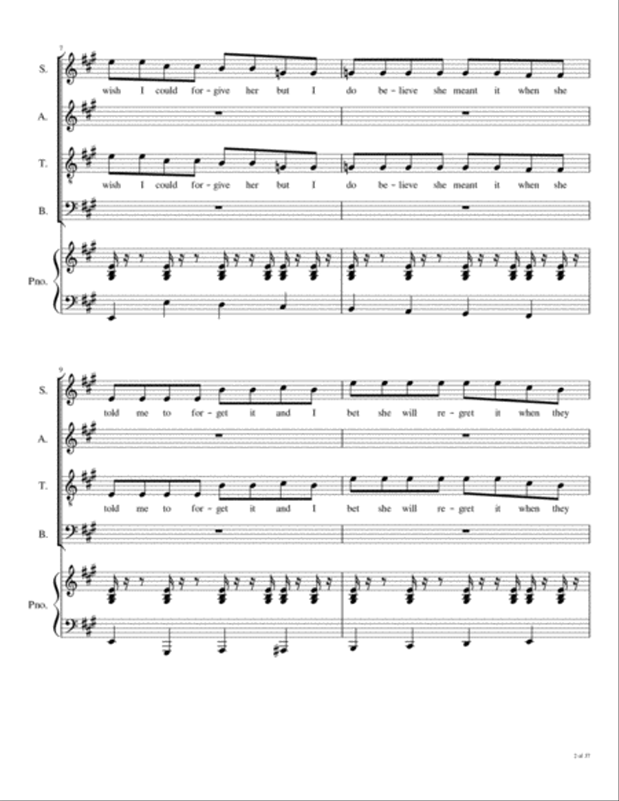Goin' Down Goin' Down 4-Part scores gallery preview page 3