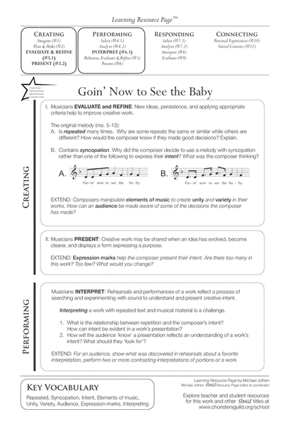Goin' Now to See the Baby (SATB) image number null