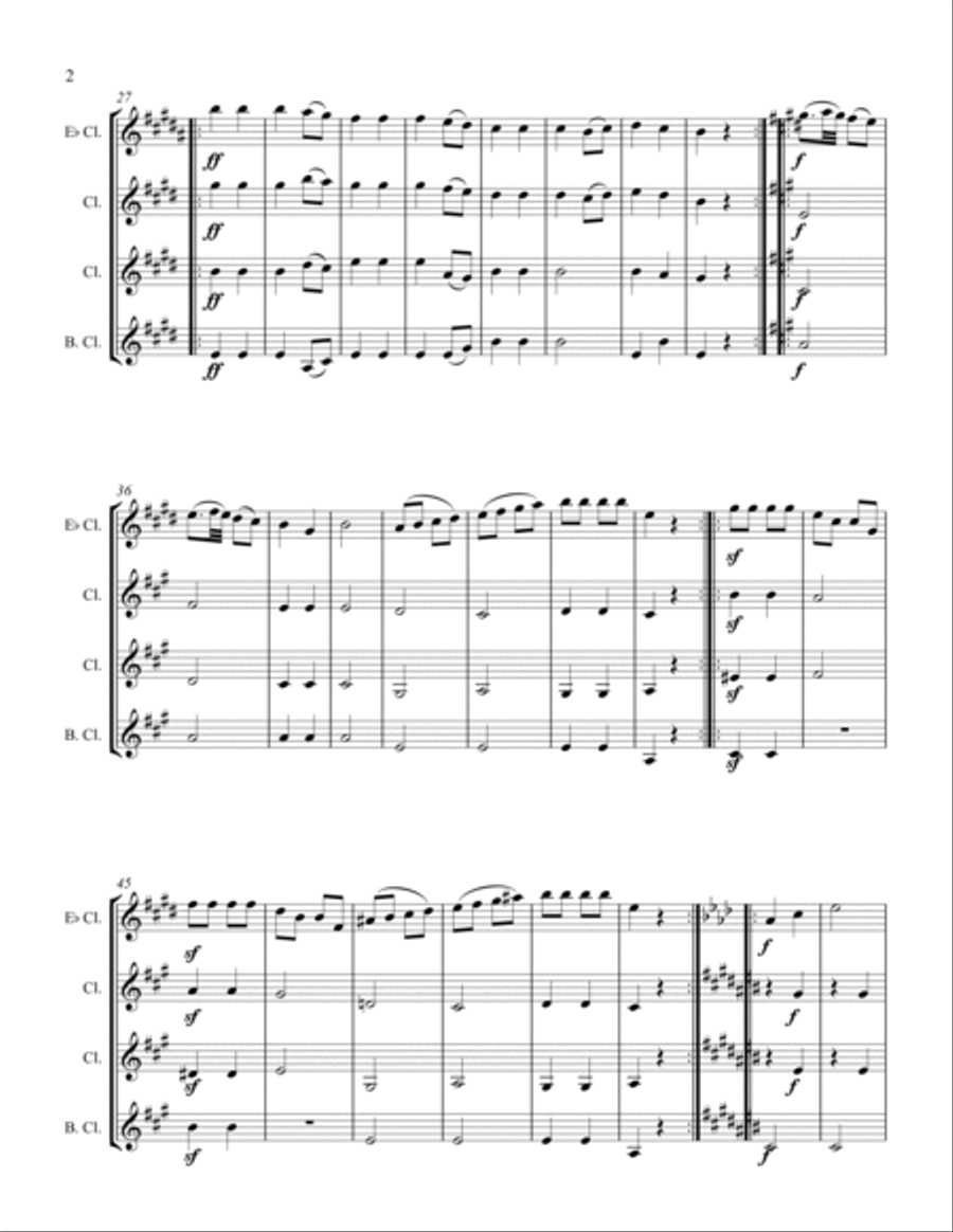 Ecossaises Ecossaises Woodwind Quartet scores gallery preview page 2