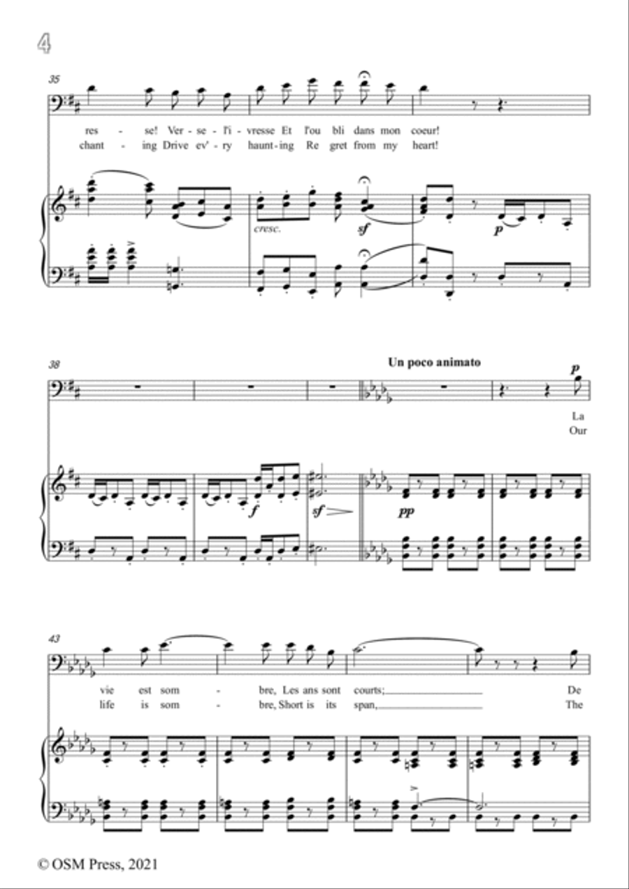 A. Thomas-O vin,dissipe le tristesse,in D Major,from Hamlet,for Voice and Piano Voice Solo scores gallery preview page 6