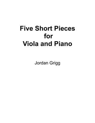 Five Short Pieces for Viola and Piano