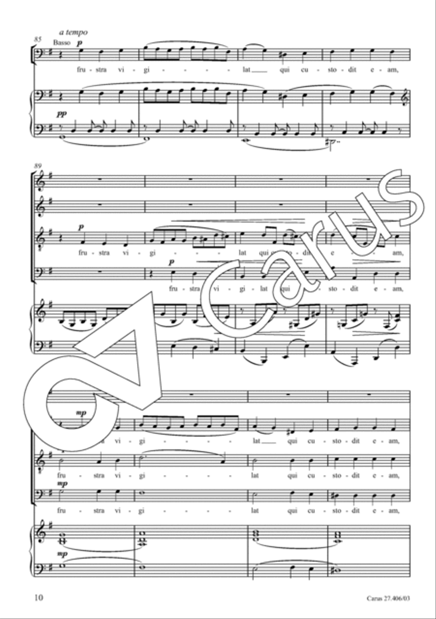 Nisi Dominus 4-Part scores gallery preview page 11