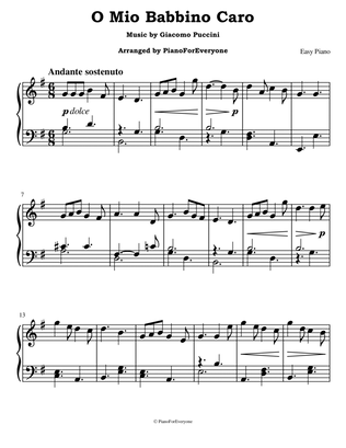 O Mio Babbino Caro - Puccini (Easy Piano)