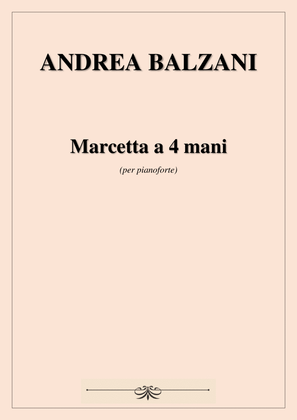 Book cover for 🎼 Marcetta a 4 mani [PIANO SCORE] (foglio album)