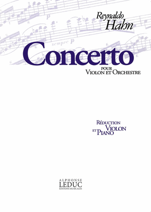Concerto -Violon Et Orchestre