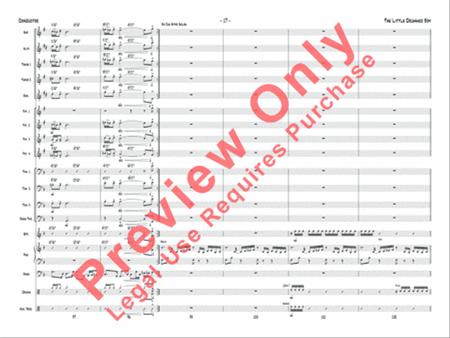 The Little Drummer Boy Jazz Ensemble scores gallery preview page 18