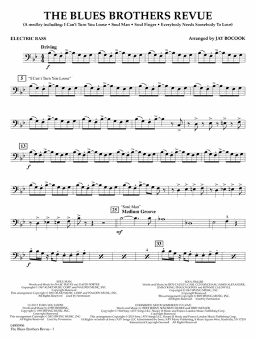 The Blues Brothers Revue Concert Band scores gallery preview page 7