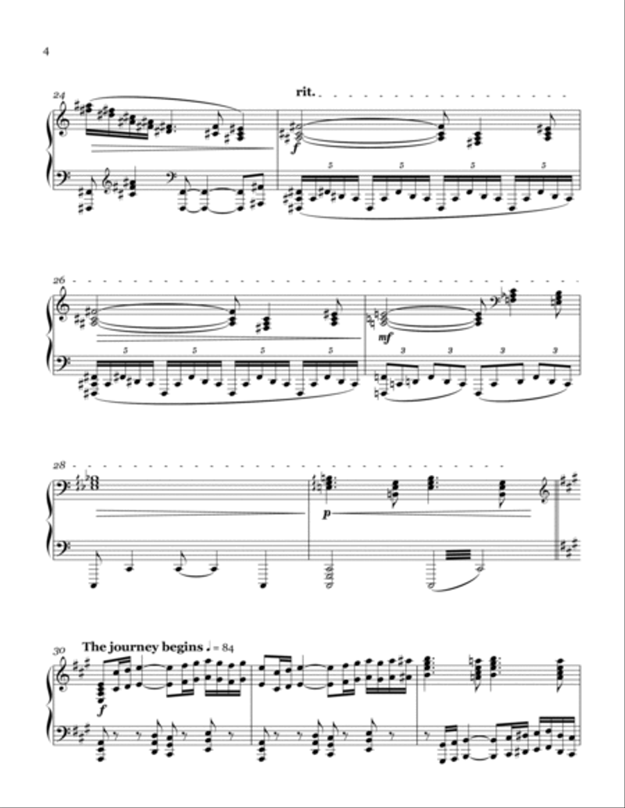 Piano Sonata No 2 (Titanic) Piano Solo scores gallery preview page 4