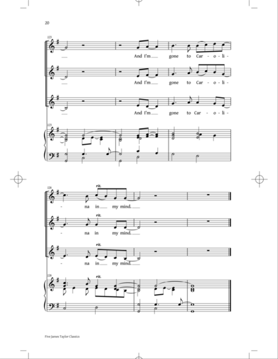 You've Got A Friend: Five James Taylor Classics SSA scores gallery preview page 18