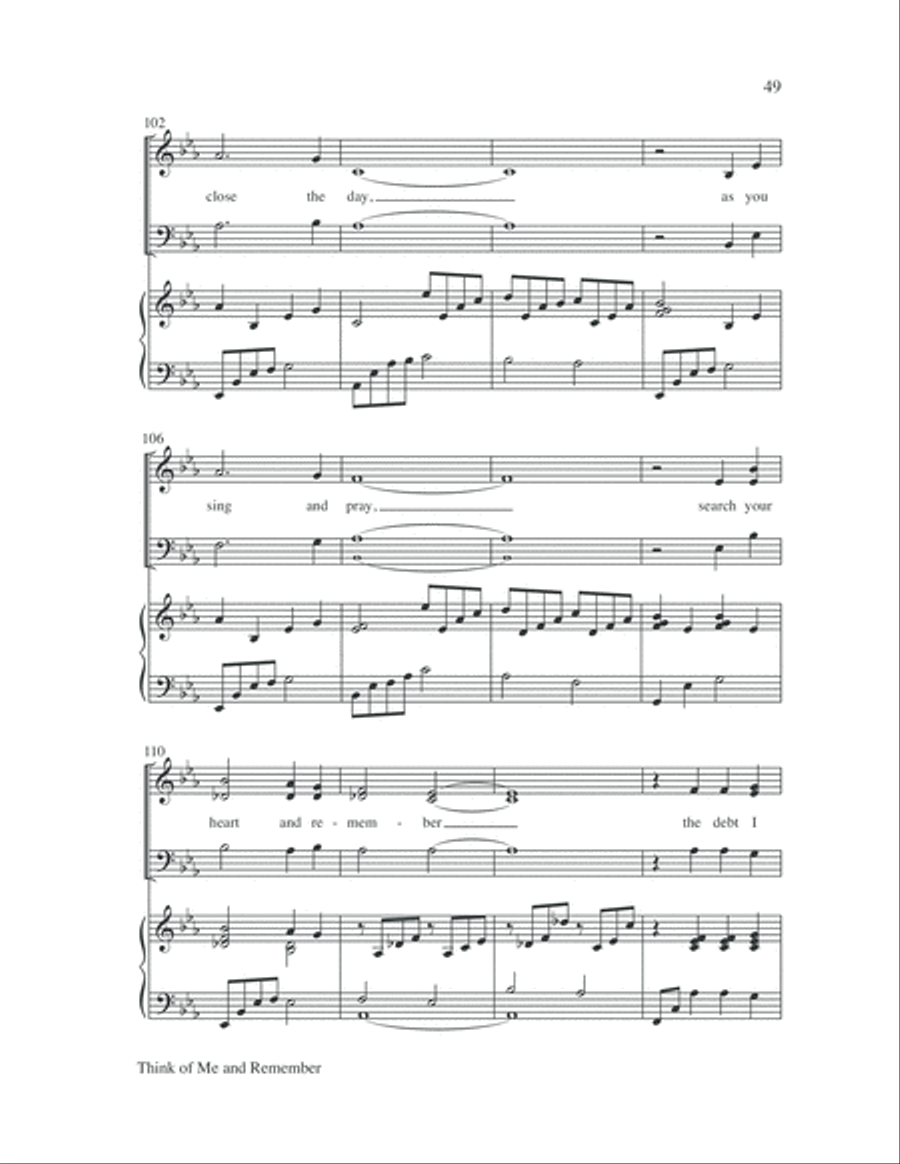 The Seven Last Days 4-Part scores gallery preview page 53