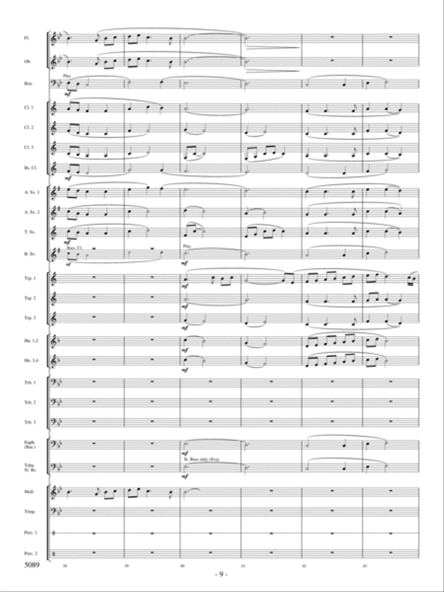 For Thy Courts Above For Thy Courts Above Concert Band scores gallery preview page 8