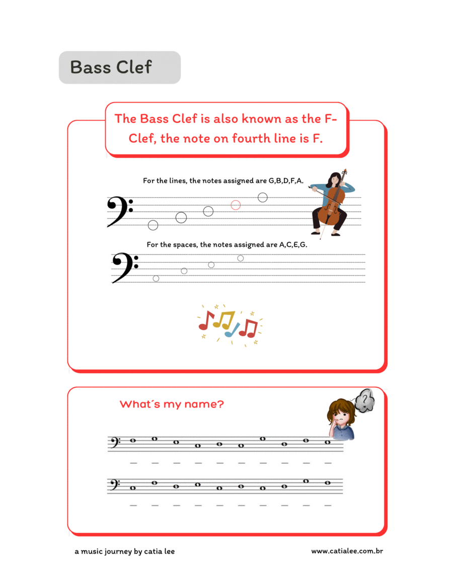 Music Theory for Kids - Bass clef