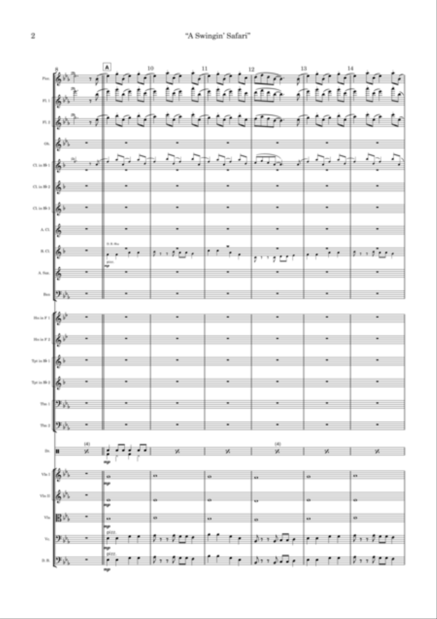A Swingin' Safari Full Orchestra scores gallery preview page 2