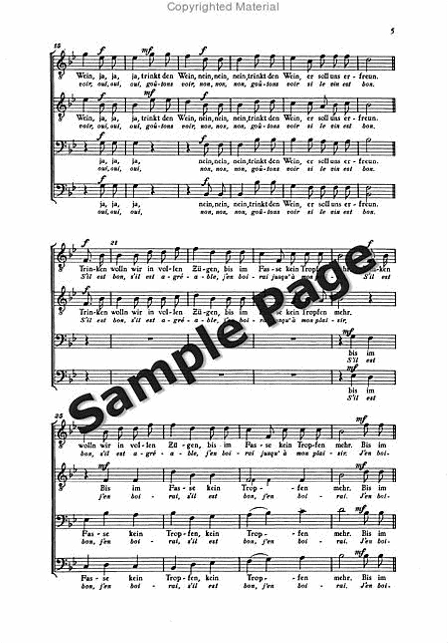 Weber Zecher Mens Choir Score TTBB scores gallery preview page 4