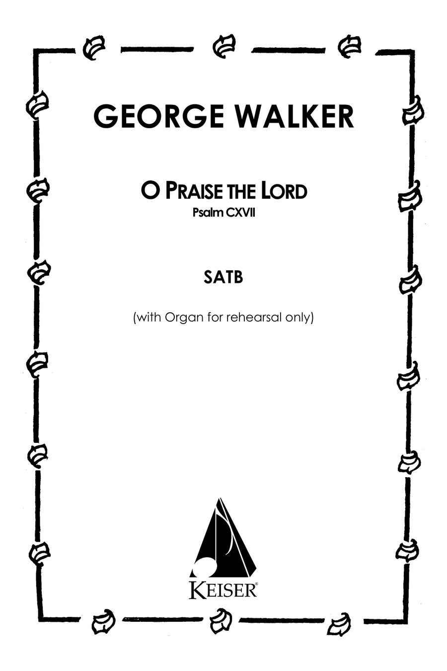 O Praise the Lord (Psalm 117) 4-Part scores gallery preview page 1