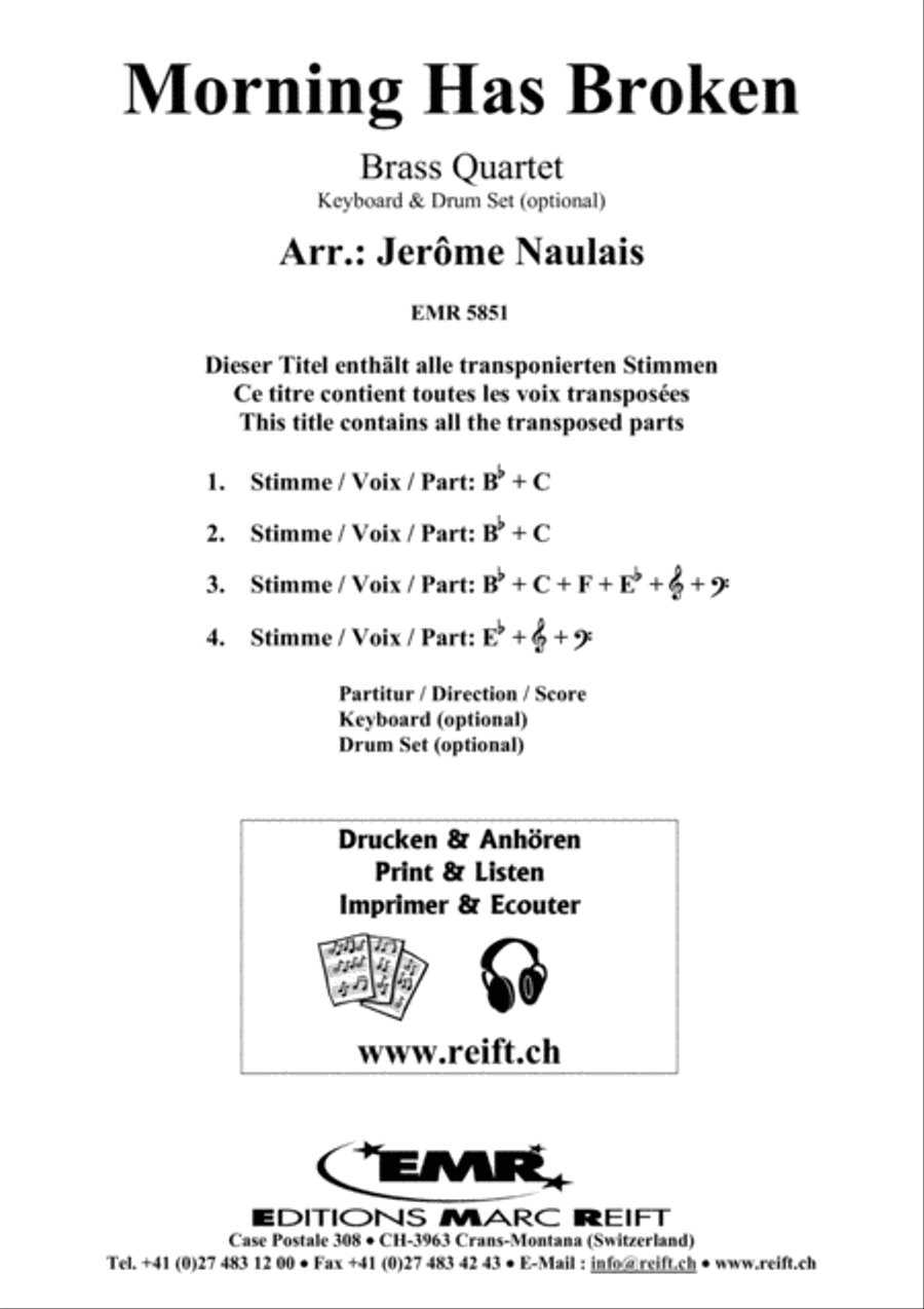 Morning Has Broken Brass Ensemble scores gallery preview page 2