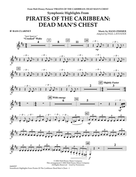 Soundtrack Highlights from Pirates Of The Caribbean: Dead Man's Chest - Bb Bass Clarinet