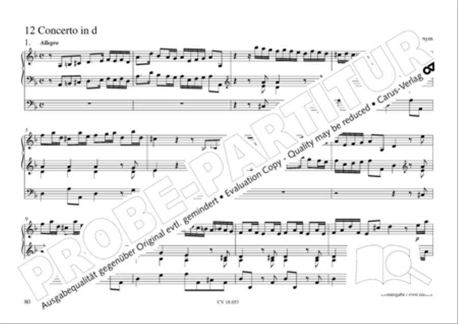 Das Husumer Orgelbuch von 1758 Organ Solo scores gallery preview page 81