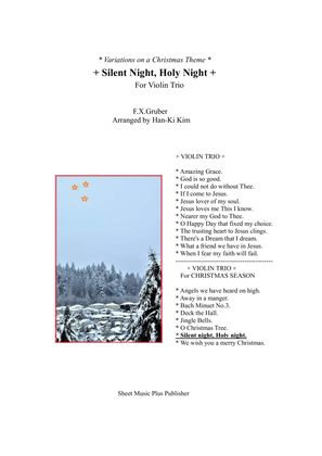 Book cover for Silent night, Holy night (For 3 Violins, 2vns and Va)