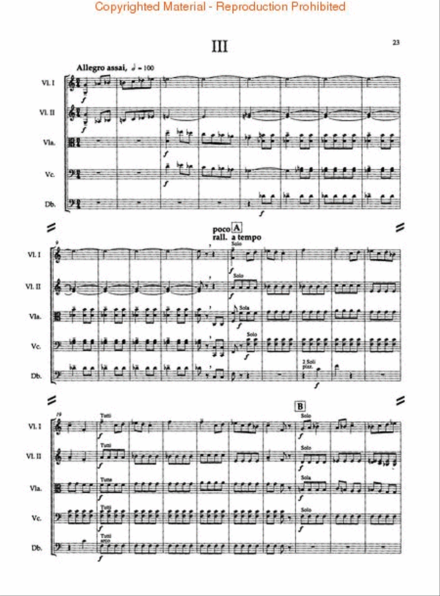 Divertimento for String Orchestra String Orchestra scores gallery preview page 4