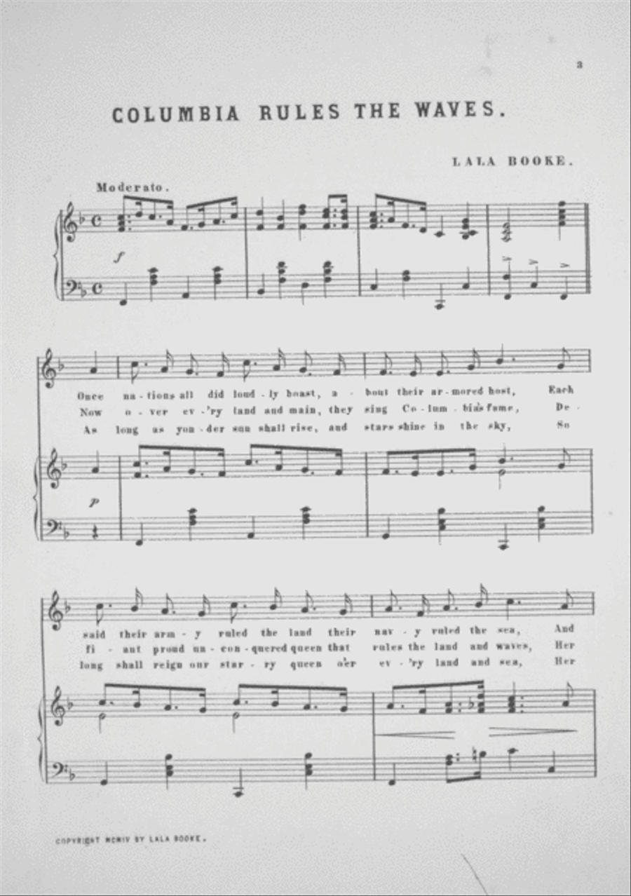 Columbia Rules the Waves Voice scores gallery preview page 2