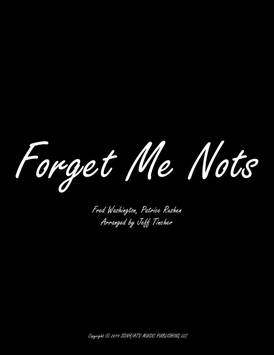 Forget Me Nots Piano, Vocal, Guitar scores gallery preview page 1