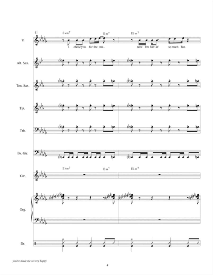 You've Made Me So Very Happy Small Ensemble scores gallery preview page 6