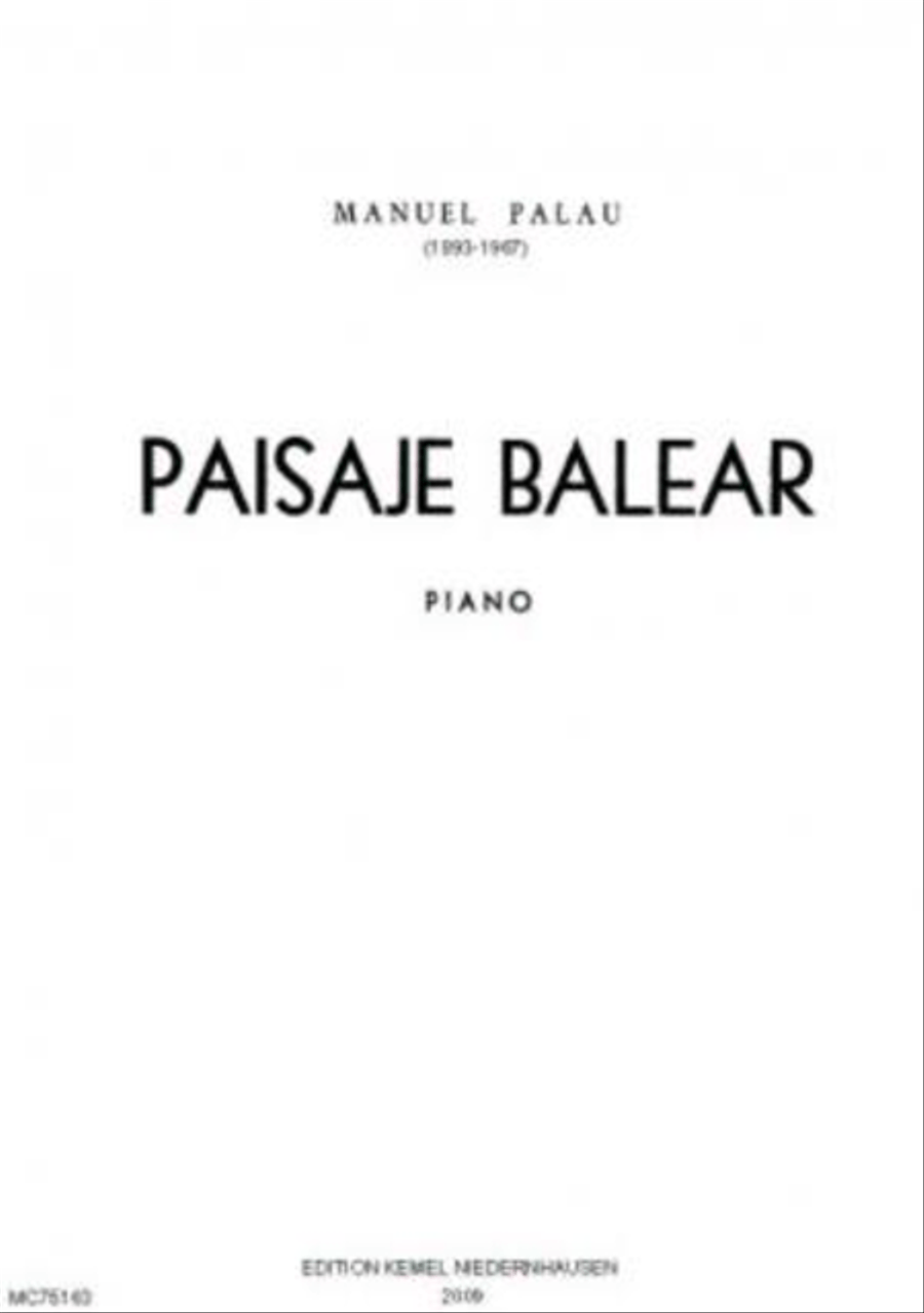 Paisaje balear Piano Solo scores gallery preview page 1