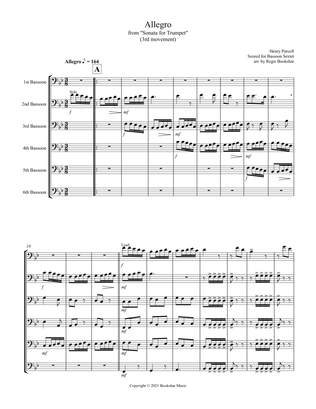 Allegro (from "Sonata for Trumpet") (Bb) (Bassoon Sextet)