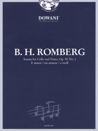 Book cover for Romberg: Sonata for Cello and Piano in E Minor, Op. 38 No. 1