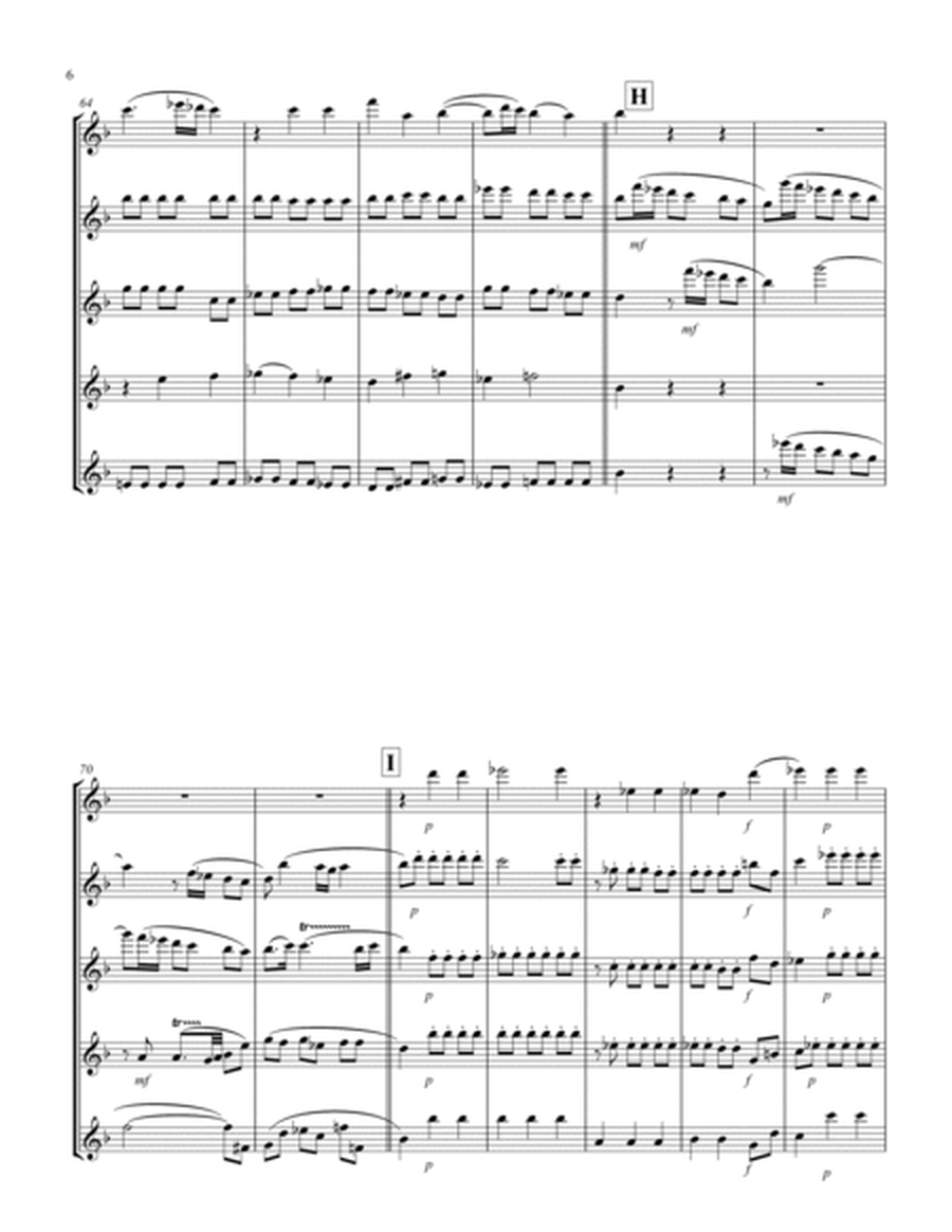 Recordare (from "Requiem") (F) (Flute Quintet)