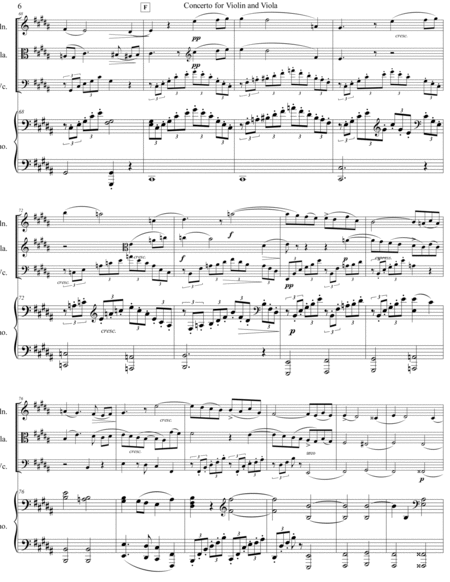 Max Bruch - Double Concerto in E minor, Op.88 arr. for piano quartet