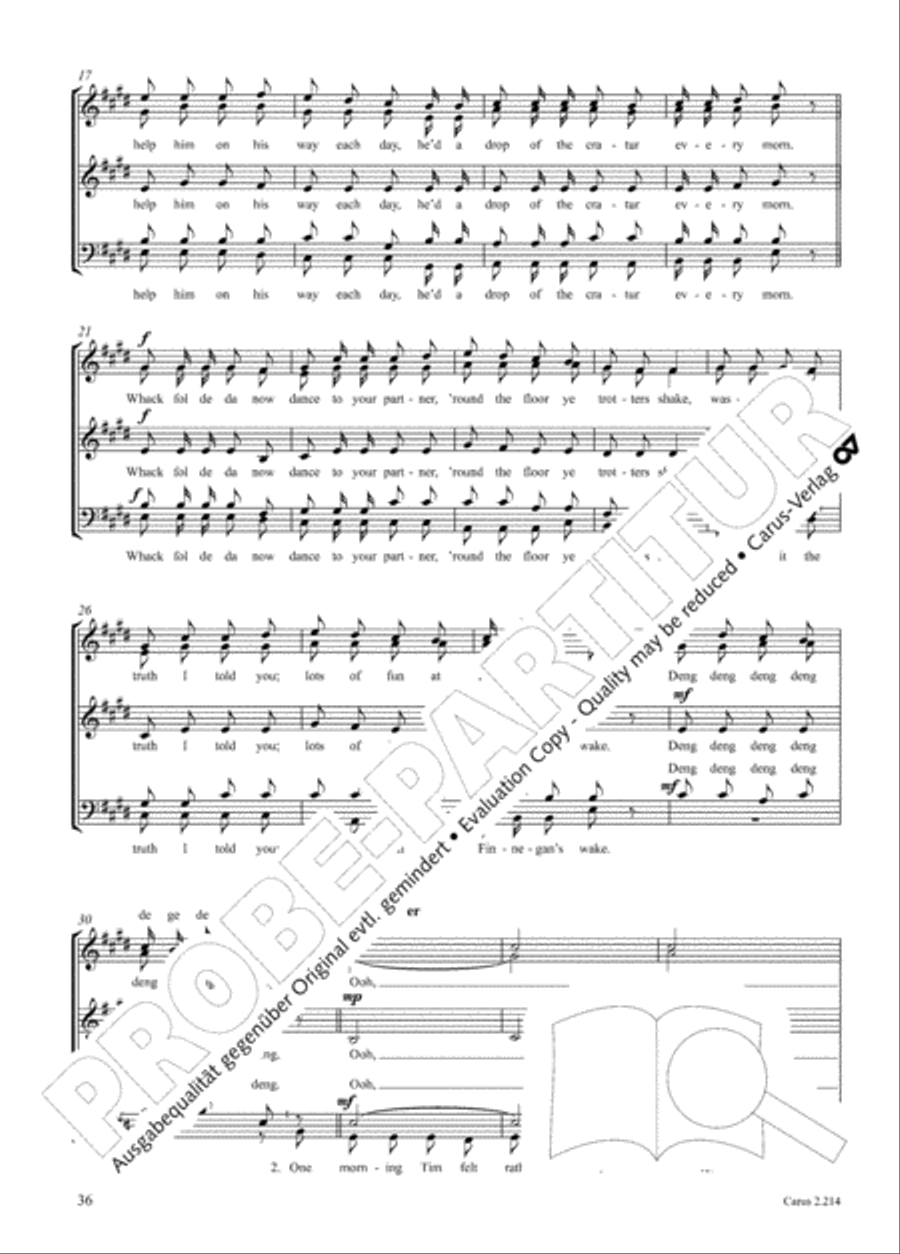 Choral Collection Folk Songs Choir scores gallery preview page 17