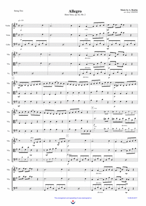 Horn Trios, Nb. 2 ALLEGRO