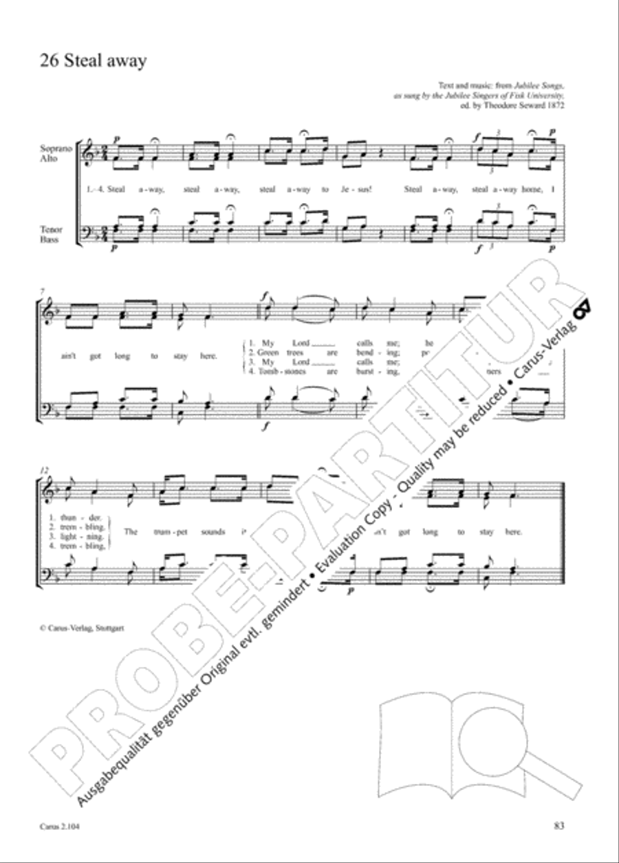 Hallelujah. Gospels and Spirituals for mixed choir Mixed Choir scores gallery preview page 71