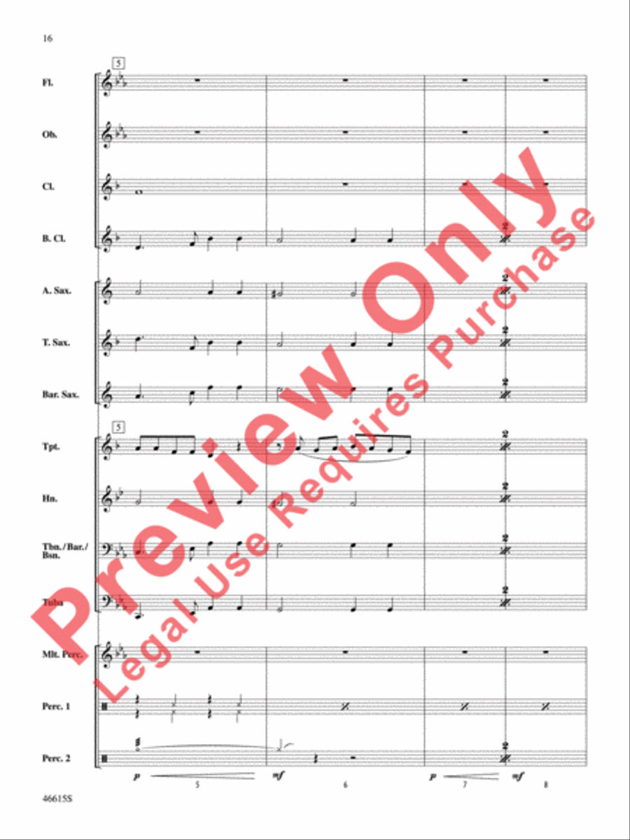 Short Cuts for Beginning Band -- Vol. 5 Concert Band scores gallery preview page 17