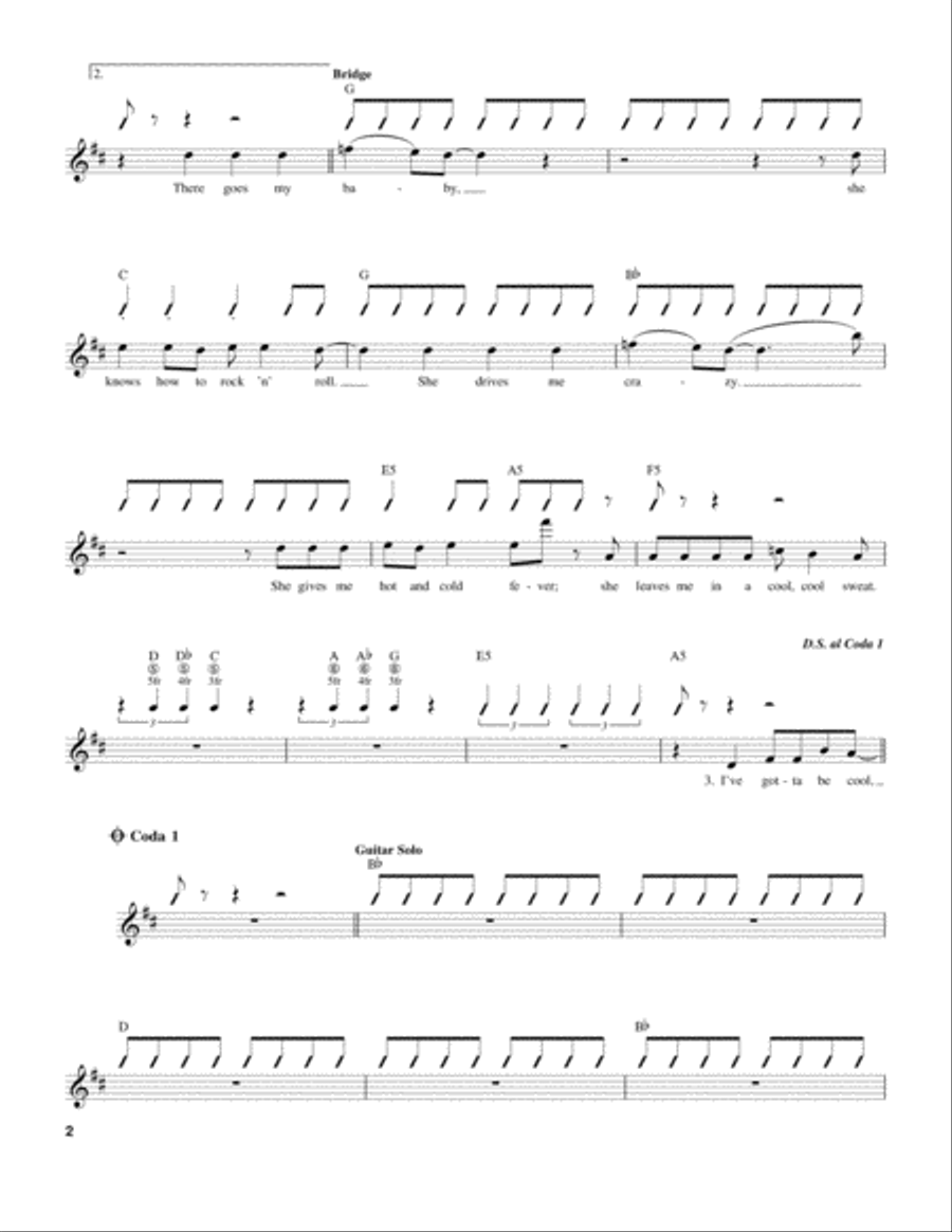 Crazy Little Thing Called Love Acoustic Guitar scores gallery preview page 2