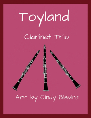 Book cover for Toyland, for Clarinet Trio