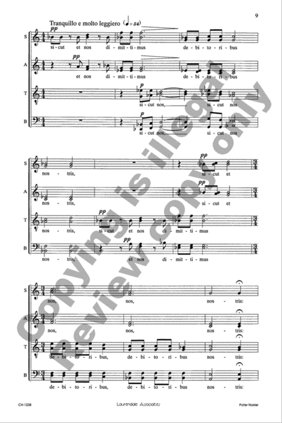 Pater Noster Pater Noster Divisi scores gallery preview page 9